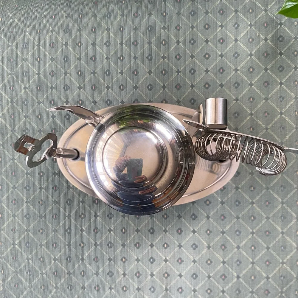 Pier 1 Imports Stainless Steel Cocktail Mixer Bar 6 piece Tool Set - Picture 6 of 11